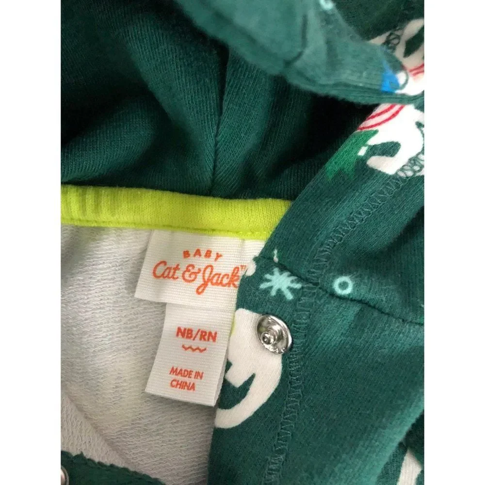 Baby nb newborn dinosaur xmas romper